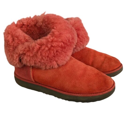 UGG women's pink‎ suede boots size 7 - Picture 1 of 11